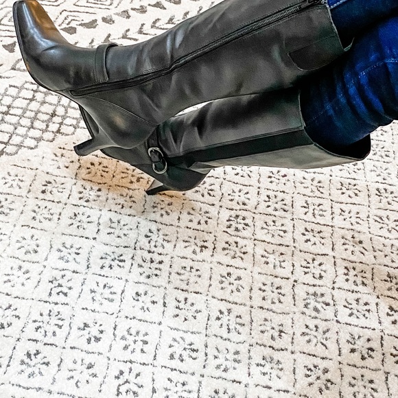 East Fifth Tall black square toe boots - Picture 9 of 9